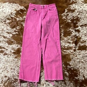 Zara Pink Flare Women's Jeans